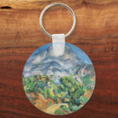 Mont Sainte Victoire boven Tholonet, Paul Cezanne Sleutelhanger (Voorkant)