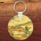 Mont Sainte Victoire door Paul Cezanne, Vintage Ku Sleutelhanger (Voorkant)