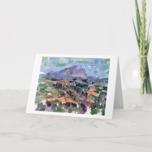 Mont Sainte-Victoire, Paul Cezanne Kaart (Voorkant)