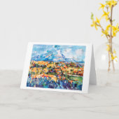 Mont Sainte-Victoire, Paul Cezanne Kaart (Gele Bloem)