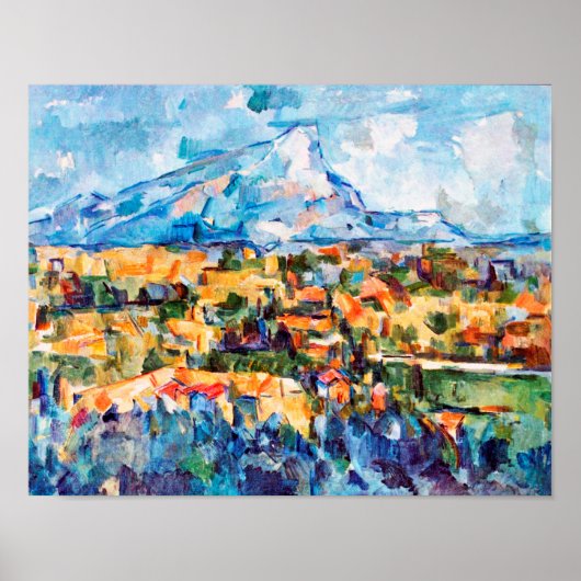 Mont Sainte-Victoire, Paul Cezanne Poster (Voorkant)