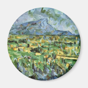 Mont Sainte-Victoire van Paul Cézanne (beste kwal Magneet