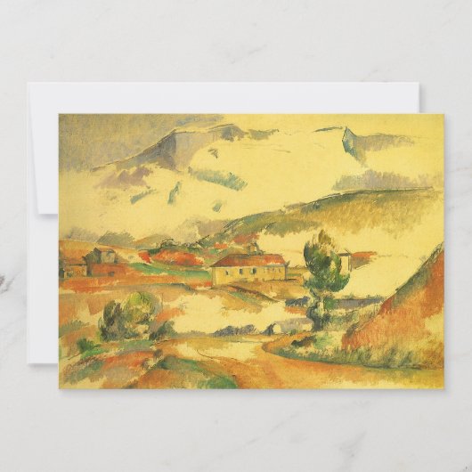 Mont Sainte Victoire van Paul Cezanne, kunst (Voorkant)