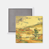 Mont Sainte Victoire van Paul Cezanne,  kunst Magneet (Voorkant / Achterkant)