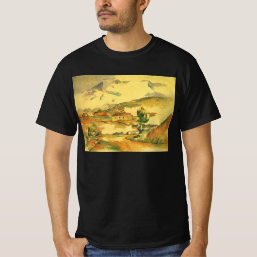 Mont Sainte Victoire van Paul Cezanne, kunst T-shirt (Voorkant)