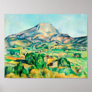 Mont Sainte-Victoire van Paul Cezanne Poster