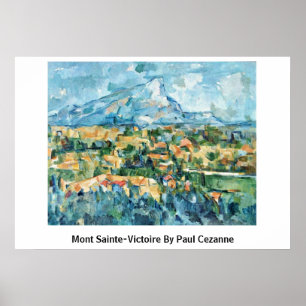 Mont Sainte-Victoire van Paul Cezanne Poster