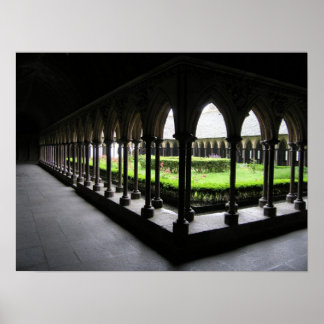 Mont-St.-Michel Cloister Poster