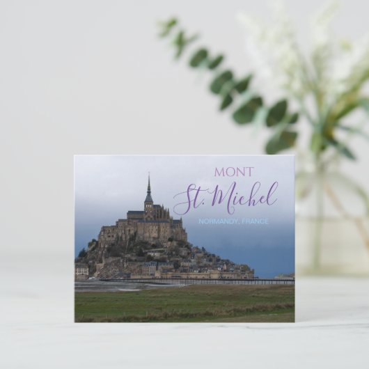 Mont St. Michel Frankrijk Briefkaart Fort Normandi (Staand voorkant)