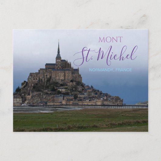 Mont St. Michel Frankrijk Briefkaart Fort Normandi (Voorkant)
