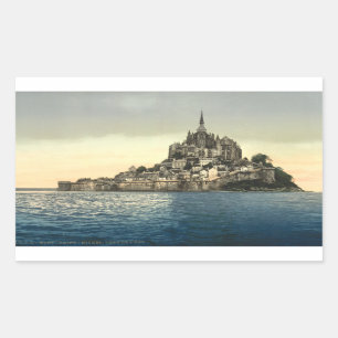 Mont St Michel II, Normandy, Frankrijk Rechthoekige Sticker