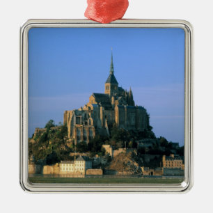 Mont St Michel, Manche, Normandië, Frankrijk Metalen Ornament