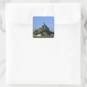 Mont St Michel, Manche, Normandy, Frankrijk Vierkante Sticker (Tas)