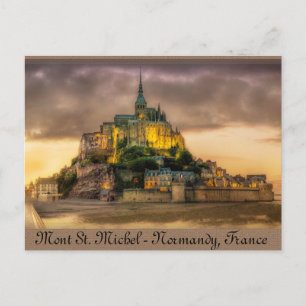 Mont St. Michel, Normandië, Frankrijk Briefkaart