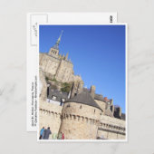 Mont St Michel, Normandy, Frankrijk Briefkaart (Voorkant / Achterkant)
