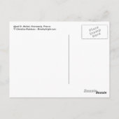 Mont St Michel, Normandy, Frankrijk Briefkaart (Achterkant)