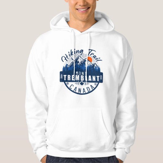 Mont-Tremblant Canada Québec skiing Mountain Hoodie (Voorkant)