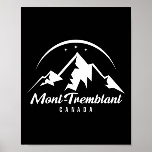 Mont-tremblant Canada Ski Resort Skiën Snowboardi Poster