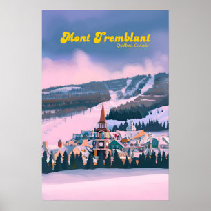 Mont Tremblant Canada Skigebied Reisposter Poster