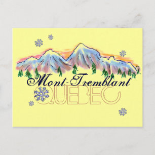 Mont Tremblant Quebec briefkaart voor berglandscha