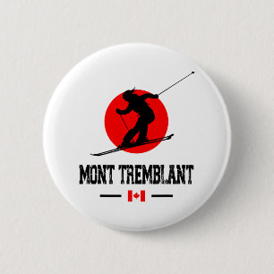 Mont Tremblant Québec Canada Skigebied Skigebied S Ronde Button 5,7 Cm