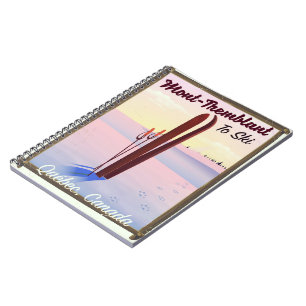 Mont-Tremblant Québec Ski poster. Notitieboek