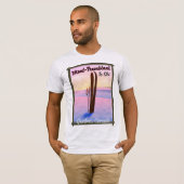 Mont-Tremblant Québec Ski poster. T-shirt (Voorkant volledig)