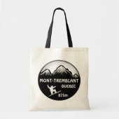 Mont Tremblant Quebec zwarte sneeuwplank Tote Bag