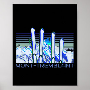 Mont-tremblant Ski-accessoires Retro Mont-tremblan Poster