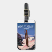 Mont Tremblant Ski Canada Poster Bagagelabel (Voorkant verticaal)