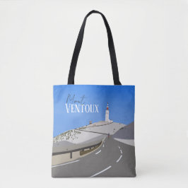 Mont Ventoux, handgetekend, fietsen, wielrennen Draagtas