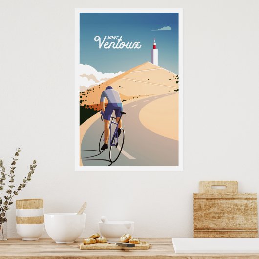 Mont Ventoux - Poster cycliste (Cuisine)