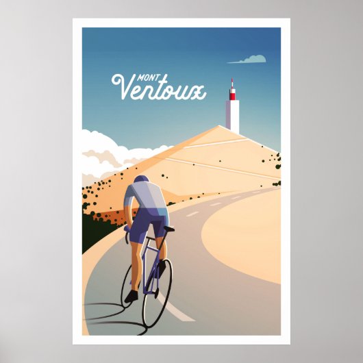 Mont Ventoux - Poster voor fietsen (Voorkant)