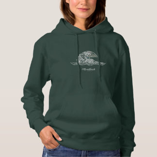 Montabeach Minimalist – Floral Wave Logo Design Hoodie