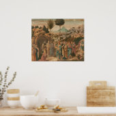 Montage de Lazarus Benozzo Gozzoli Poster d'art (Cuisine)