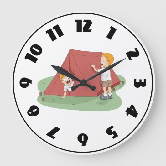 Montage d'une tente horloge (Recto)