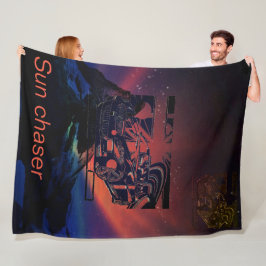 montage-inkttekening - sportwagen het middelpunt. fleece deken