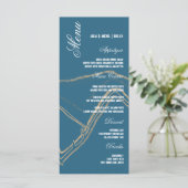 Montagne Abstraite sombre | Menu Mariage (Debout devant)