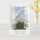 Montagne autrichienne avec carte Rainbow Window (Fleur jaune)