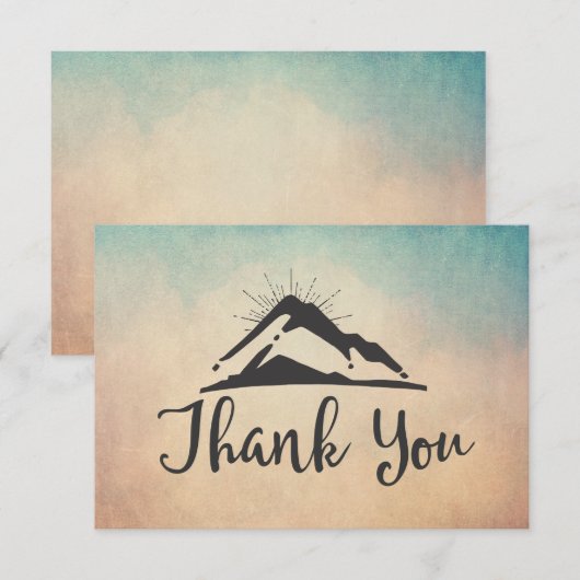 Montagne avec Sunrays Merci (Devant / Derrière)