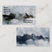 Montagne cachée, Carte de visite (Devant / Derrière)