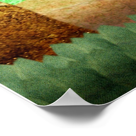 Montagne de Panda Rouge - affiche (Coin)