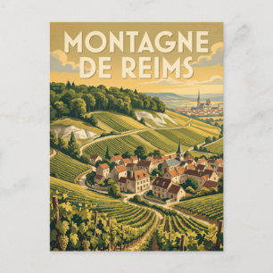 Montagne de Reims Regionaal Natuurpark Frankrijk Briefkaart