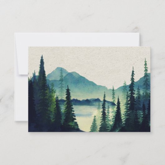 Montagne épousant RSVP (Dos)