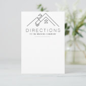 Montagne géométrique | Carte de direction personna (Debout devant)