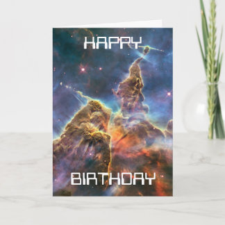 montagne mystique, carte d'anniversaire d'image hu