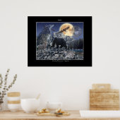 MONTAGNE ROCHEUSE ESPRITS D'ANIMAL Affiche d'art (Cuisine)