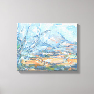 Montagne Sainte-Victoire door Paul Cezanne Canvas Afdruk