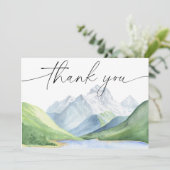 Montagnes à l'aquarelle Merci (Debout devant)