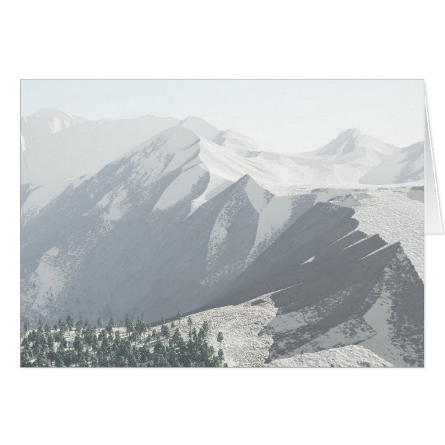 Montagnes abstraites - cartes (Devant Horizontal)